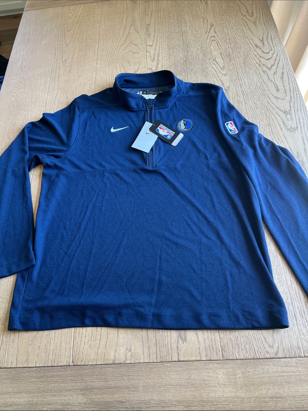 Nike Dri-fit Men’s Navy Dallas Mavericks Half-Zip Pullover